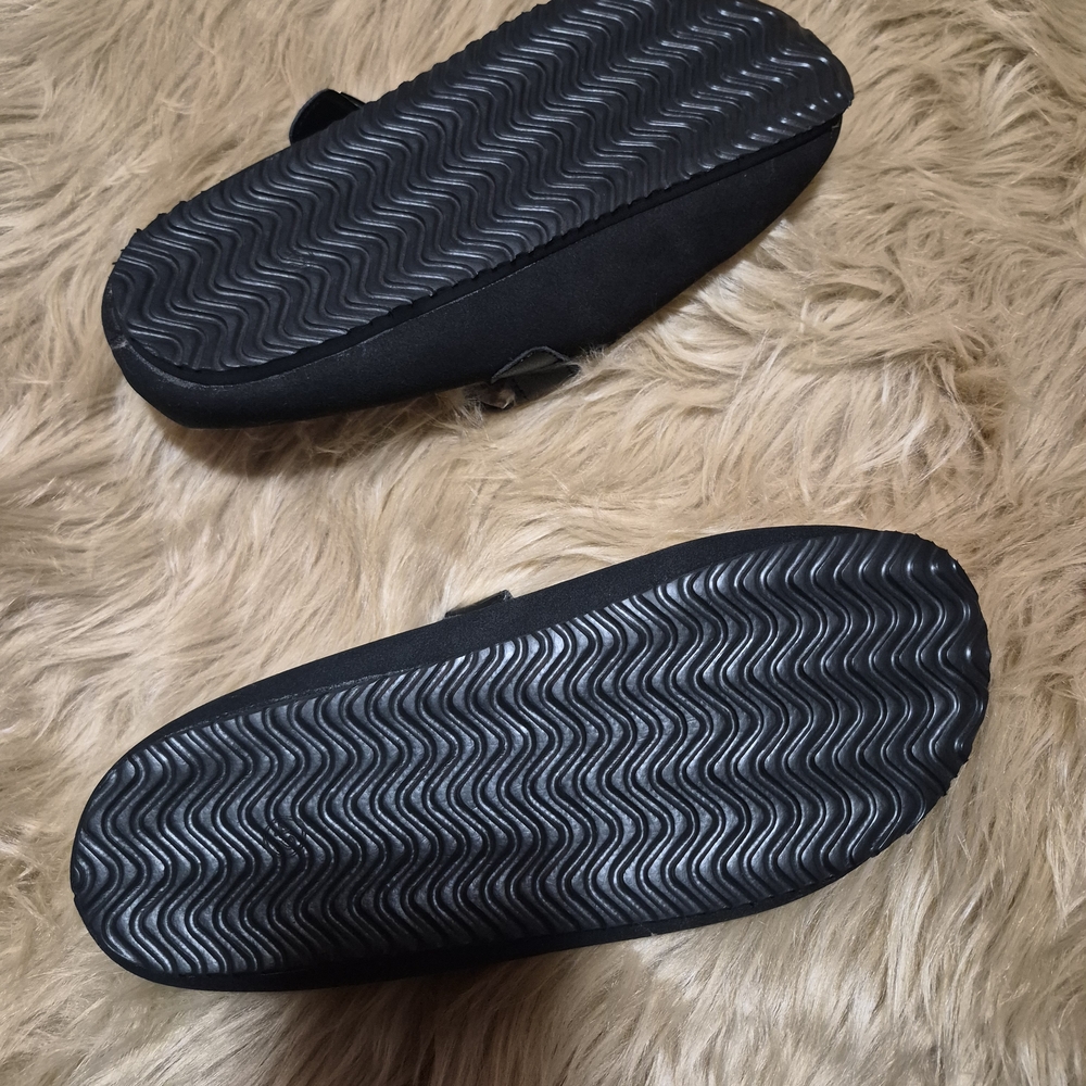 Black Women's Slip-On Clogs Fur Lining - Picture 6 of 6